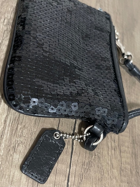 Coach black sequins evening universal small wristlet - Picture 5 of 7